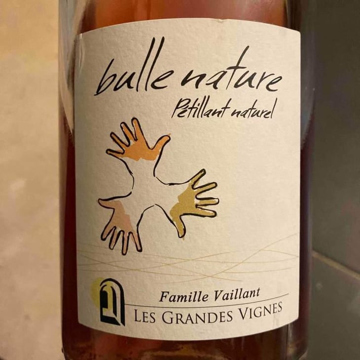 Bulle Nature Pet Nat rosé - Les Grandes Vignes - Laurence, Dominique & Jean-François Vaillant 