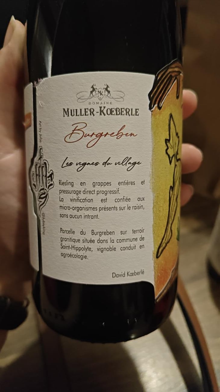 Burgreben - Domaine Muller-Koeberle - David Koeberle 