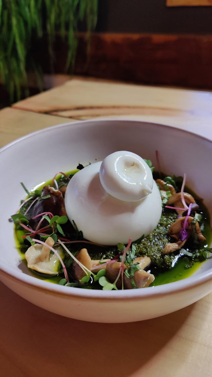 Burrata Pesto De Kale Et Shiitake Marinées - À Outrance - 778849