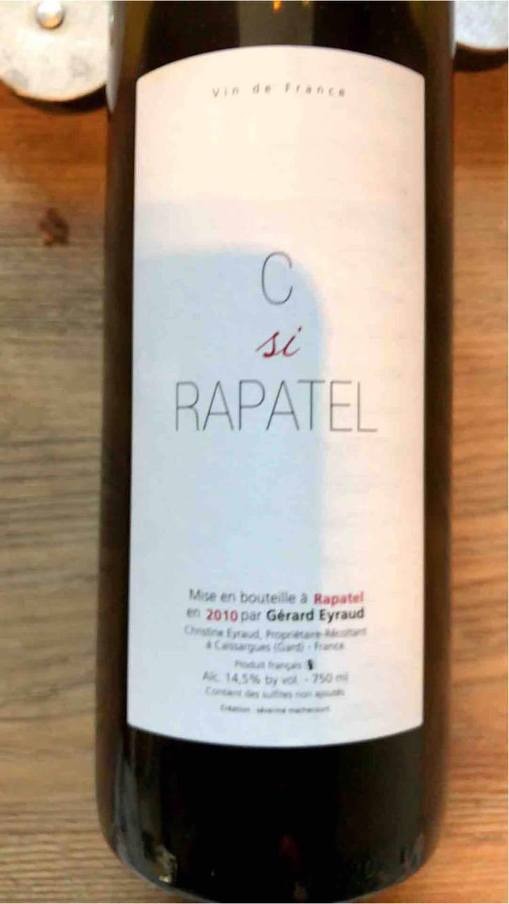 C Si Rapatel 2010 - Domaine de Rapatel - Gérard Eyraud -2010