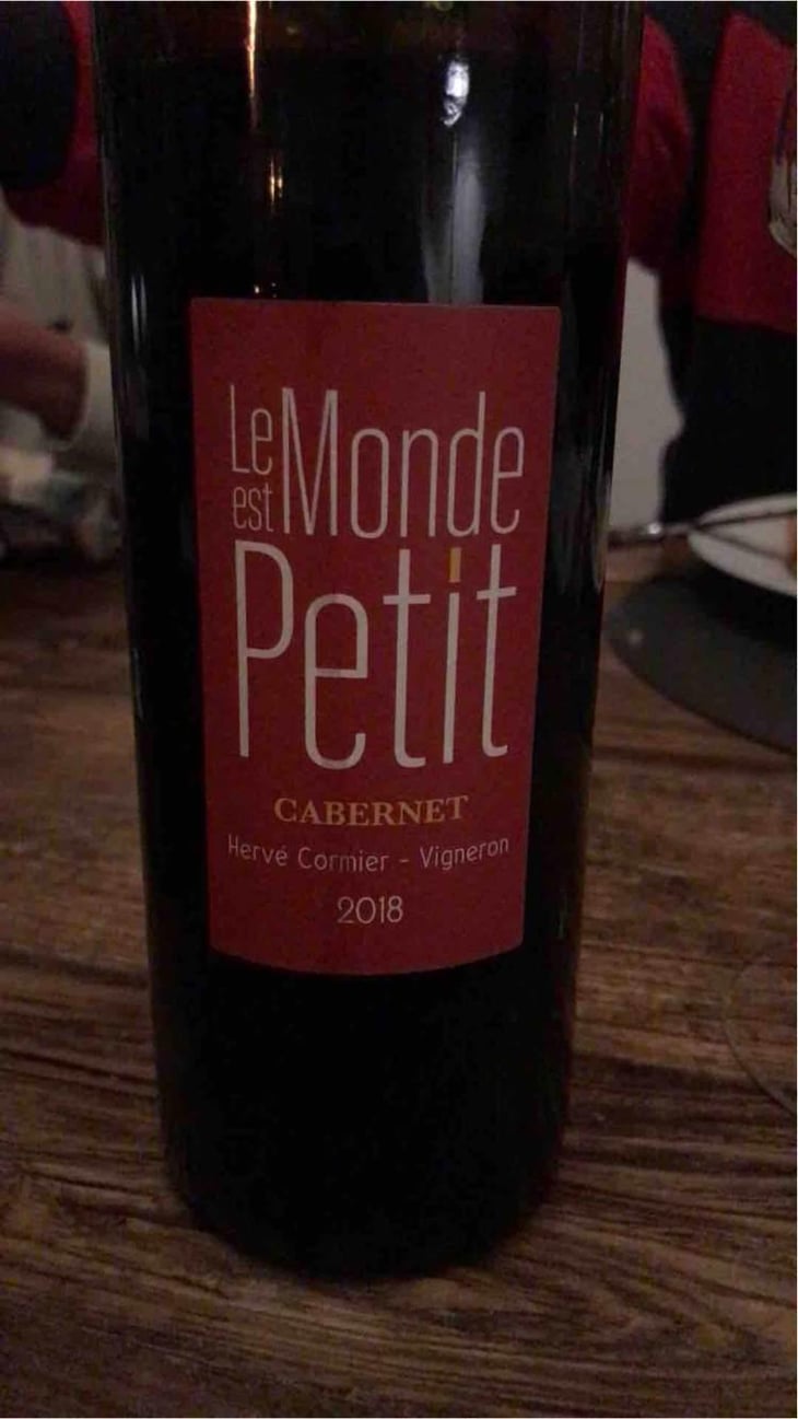 Cabernet franc de Tigné - Le Monde est Petit - Arnaud Legros & Hervé Cormier 