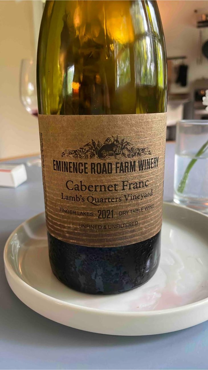Cabernet Franc. - Lambs Quarters Vineyard - Eminance Road Farm Winery -2021