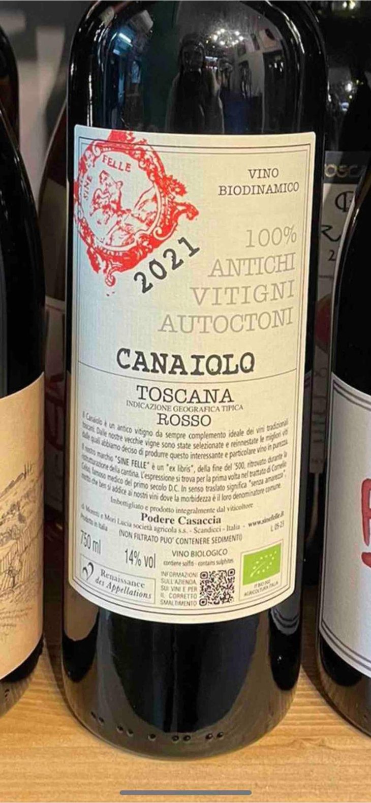 Canaiolo - Podere Casaccia Sine Felle - Roberto Moretti 