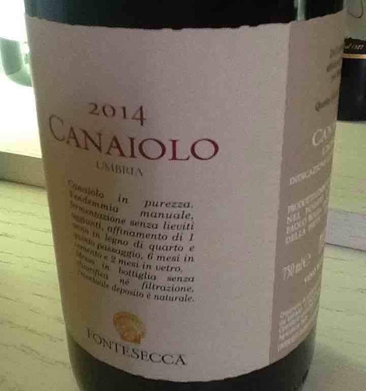 Canaiolo - Umbria - Fontesecca 