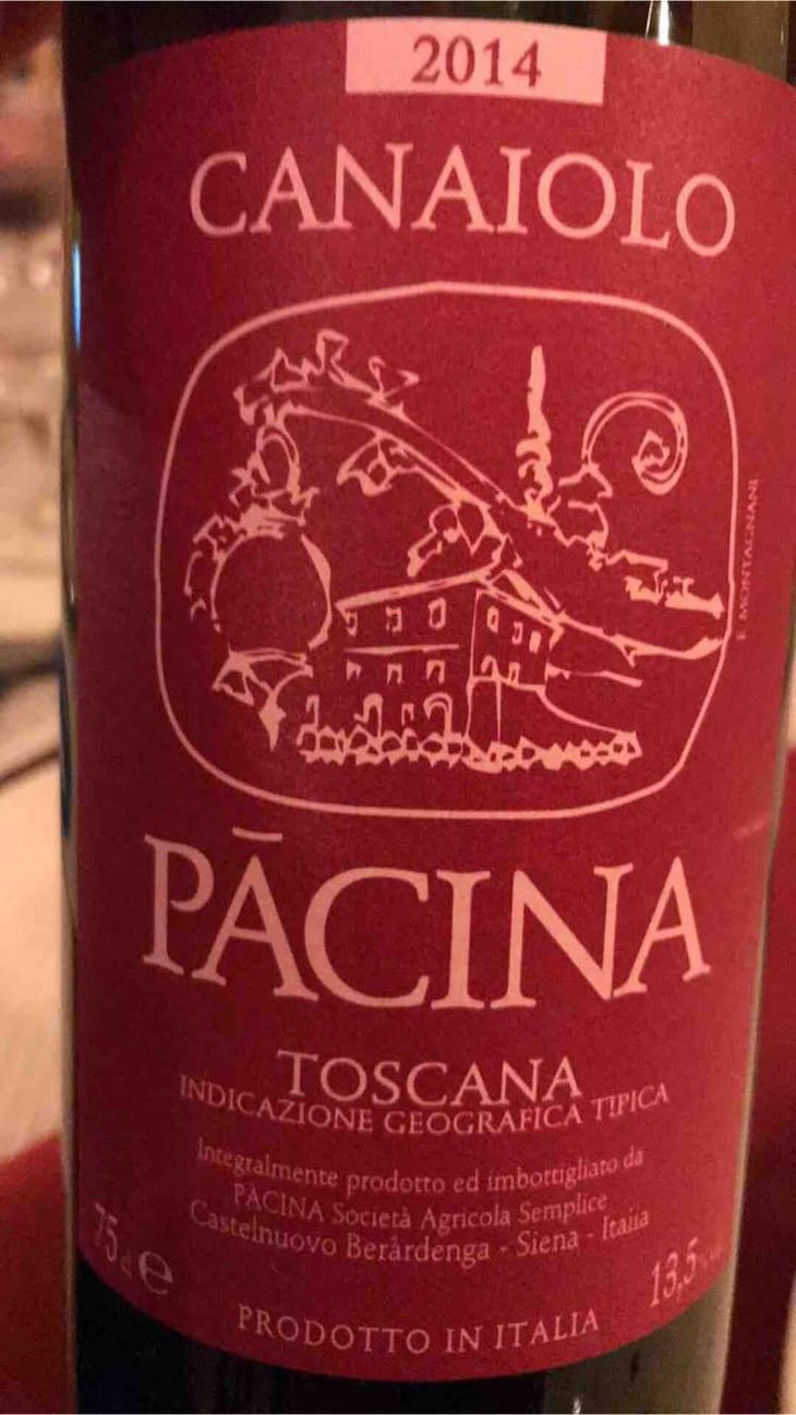 Canaiolo - Azienda Agricola Pācina - Giovanna Tiezzi, Stefano Borsa, Maria Borsa, Carlo Borsa, Roberto Maccari, Elisabeth Racine 