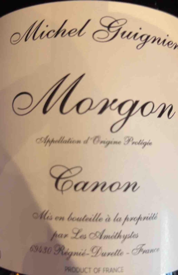 Canon - Domaine Les Améthystes - Michel Guignier (homonym) 