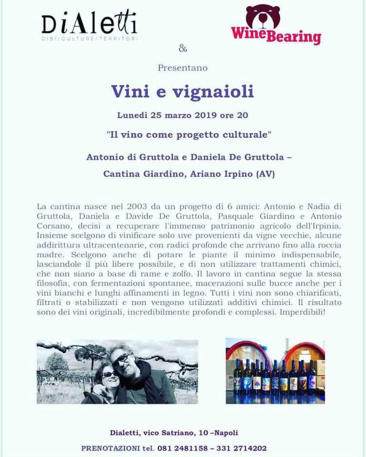 Cantina Giardino Chez Dialetti. 25/03 - Dialetti - 149441