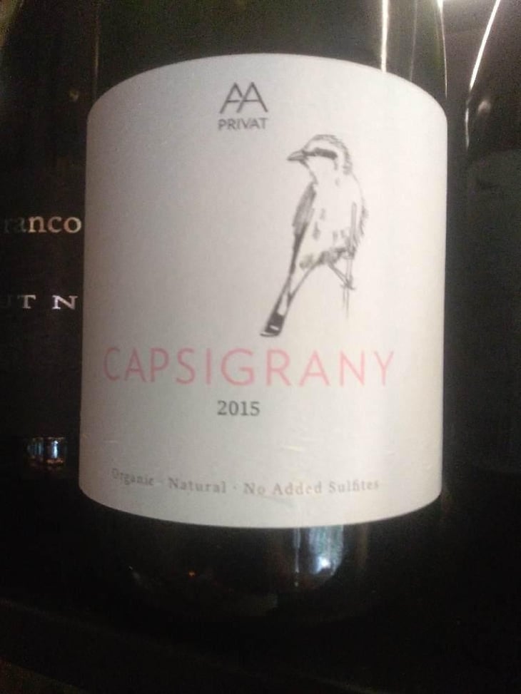 Capsigrany - El Celler de les Aus - Josep Maria & Mireia Pujol-Busquets 