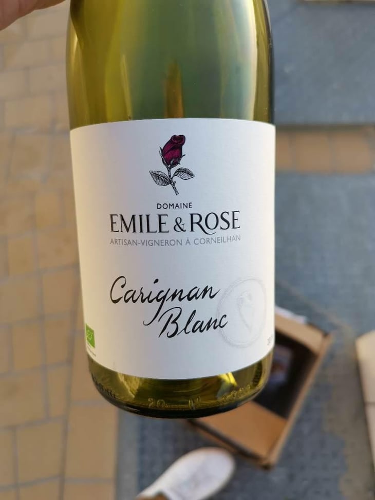Carignan Blanc - Emile & Rose (ex-Domaine des 1000 Roses) - Caroline & Marcel Gisclard 