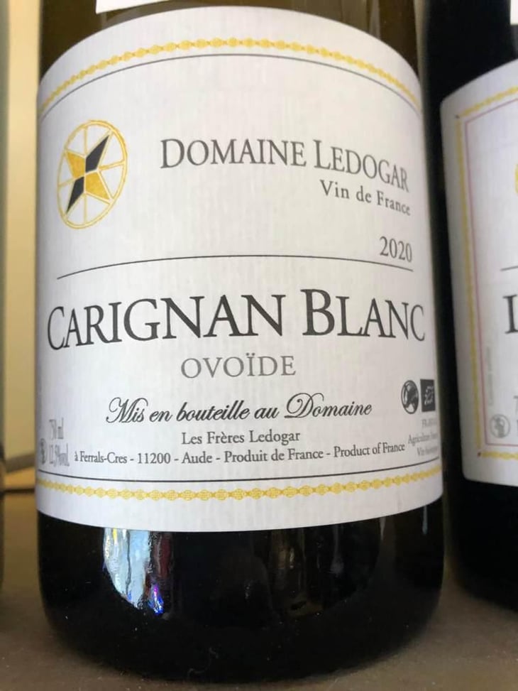Carignan Blanc Ovoïde - Domaine Ledogar - Xavier, Mathieu & Benoît Ledogar 