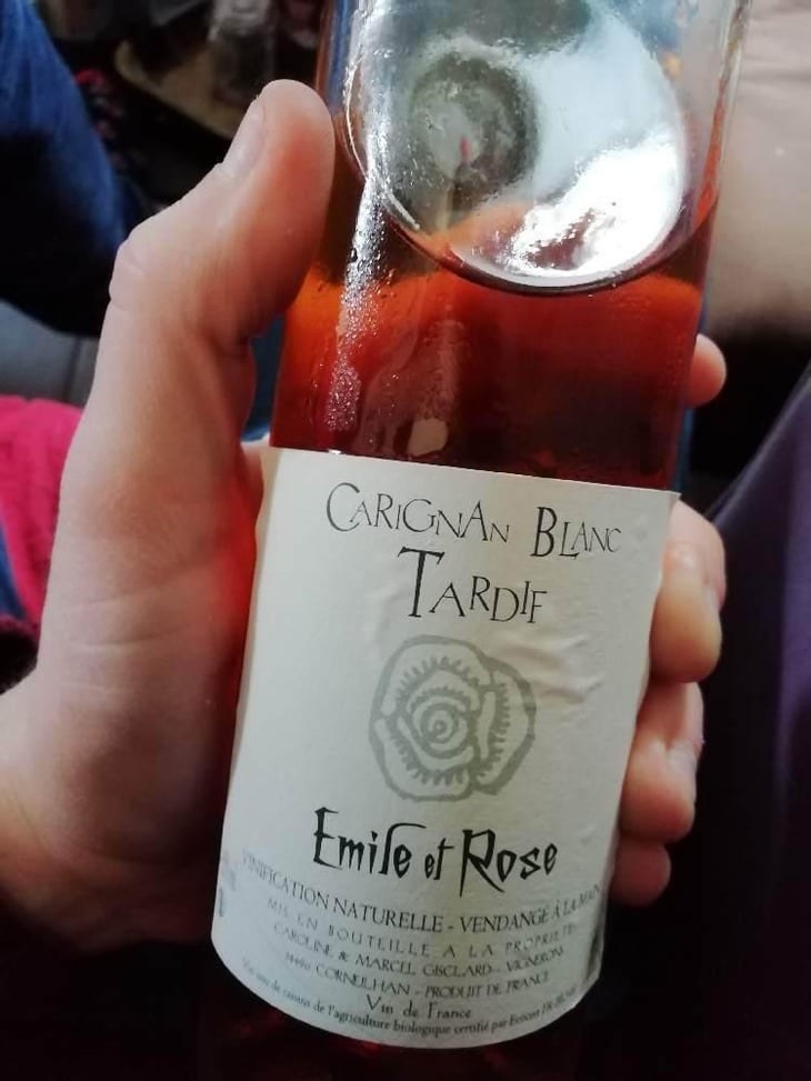 Carignan blanc - tardif - Emile & Rose (ex-Domaine des 1000 Roses) - Caroline & Marcel Gisclard 