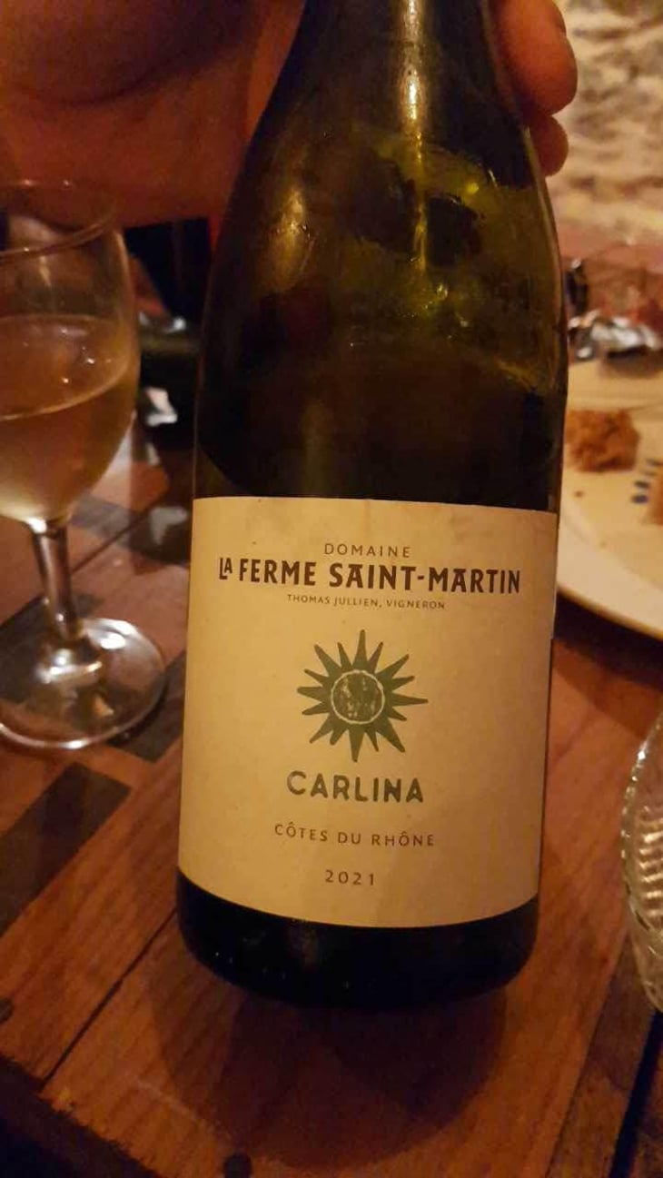 Carlina - La Ferme Saint-Martin - Les Vins de Thomas - Sophie & Thomas Jullien 