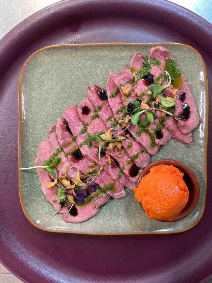 Carpaccio De Veau, Basse Température, Sorbet Poivron - Les GaRnements - 471929