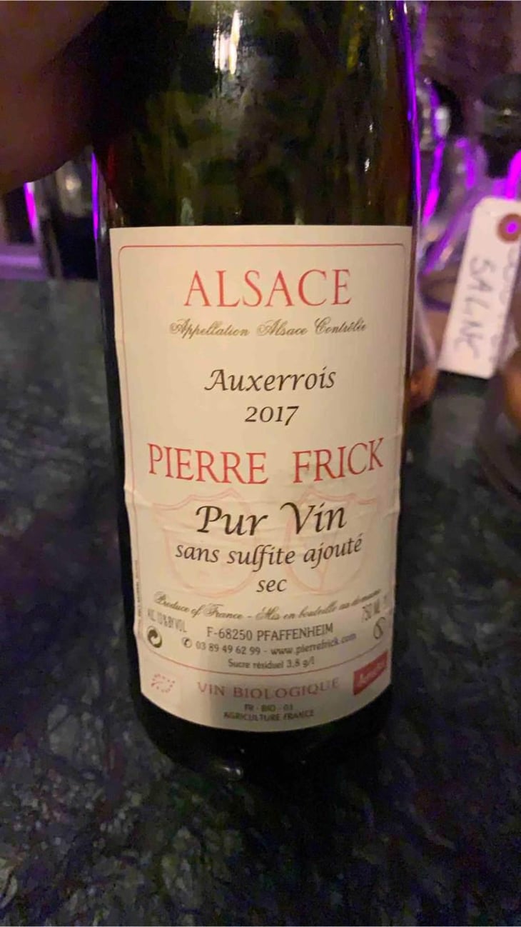 Carrière Auxerrois Sec - Domaine Pierre Frick - Jean-Pierre, Chantal et Thomas Frick 