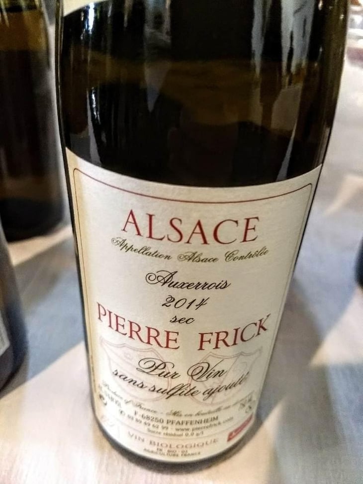 Carrière Auxerrois Sec - Domaine Pierre Frick - Jean-Pierre, Chantal et Thomas Frick 