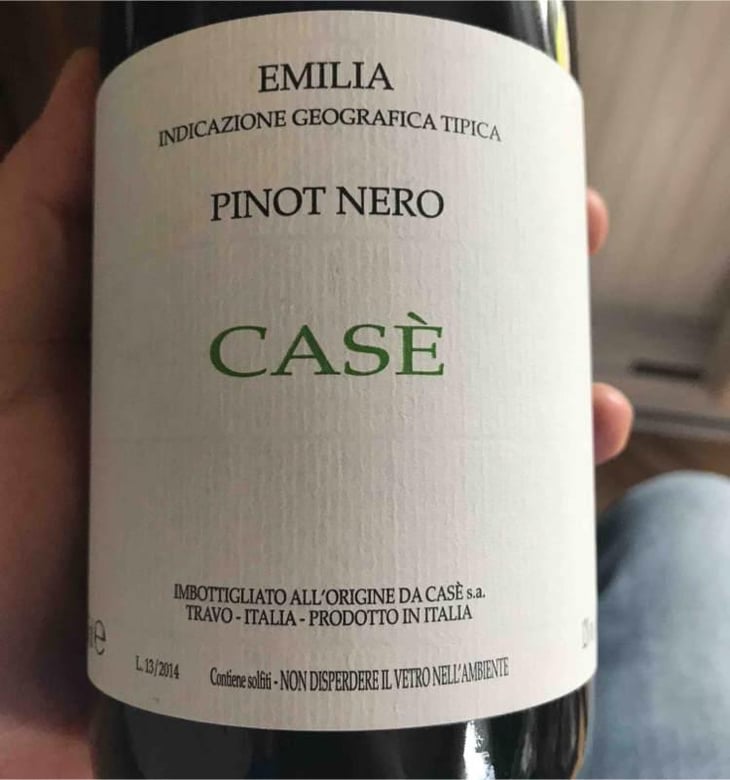 Casè Pinot Nero - Società Agricola Casè - Alberto Anguissola & Diego Ragazzi 