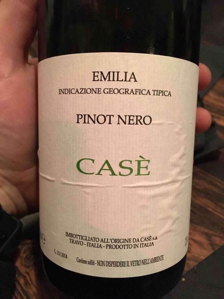 Casè Pinot Nero - Società Agricola Casè - Alberto Anguissola & Diego Ragazzi 