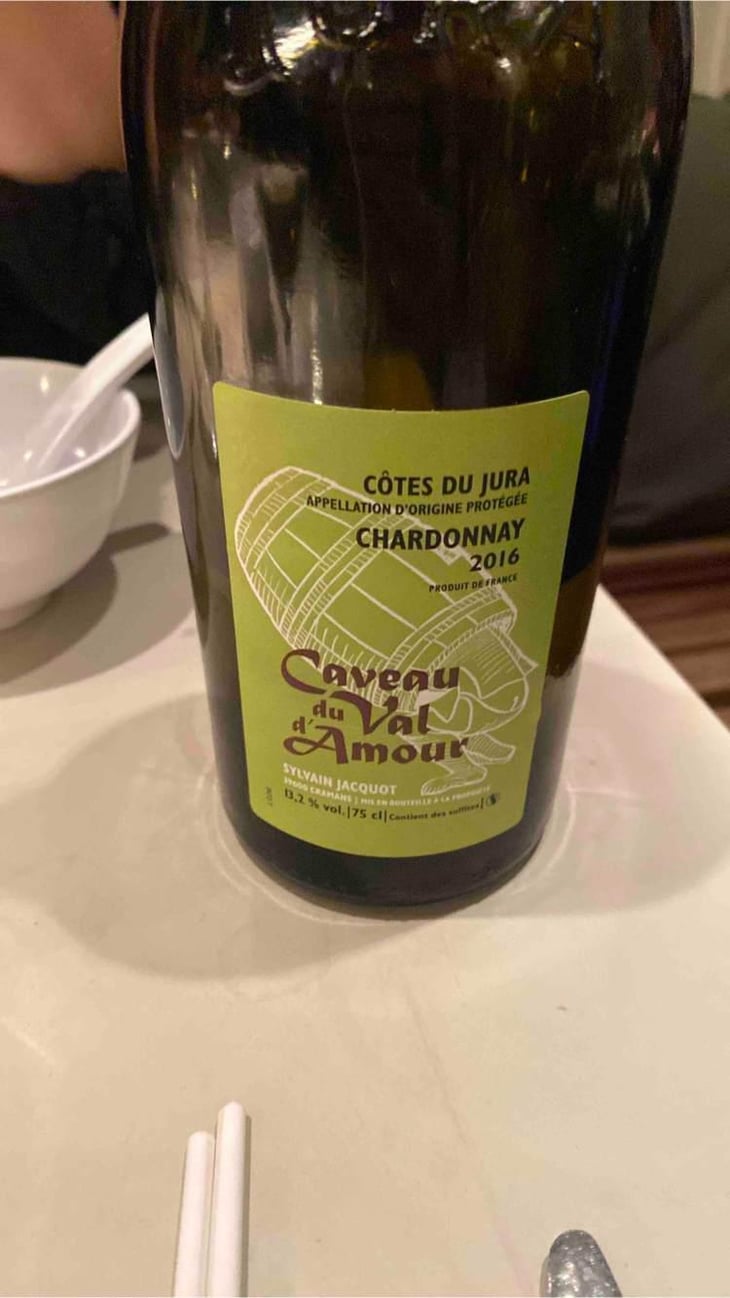 Chardonnay - Caveau du Val d’Amour - Sylvain Jacquot -2017