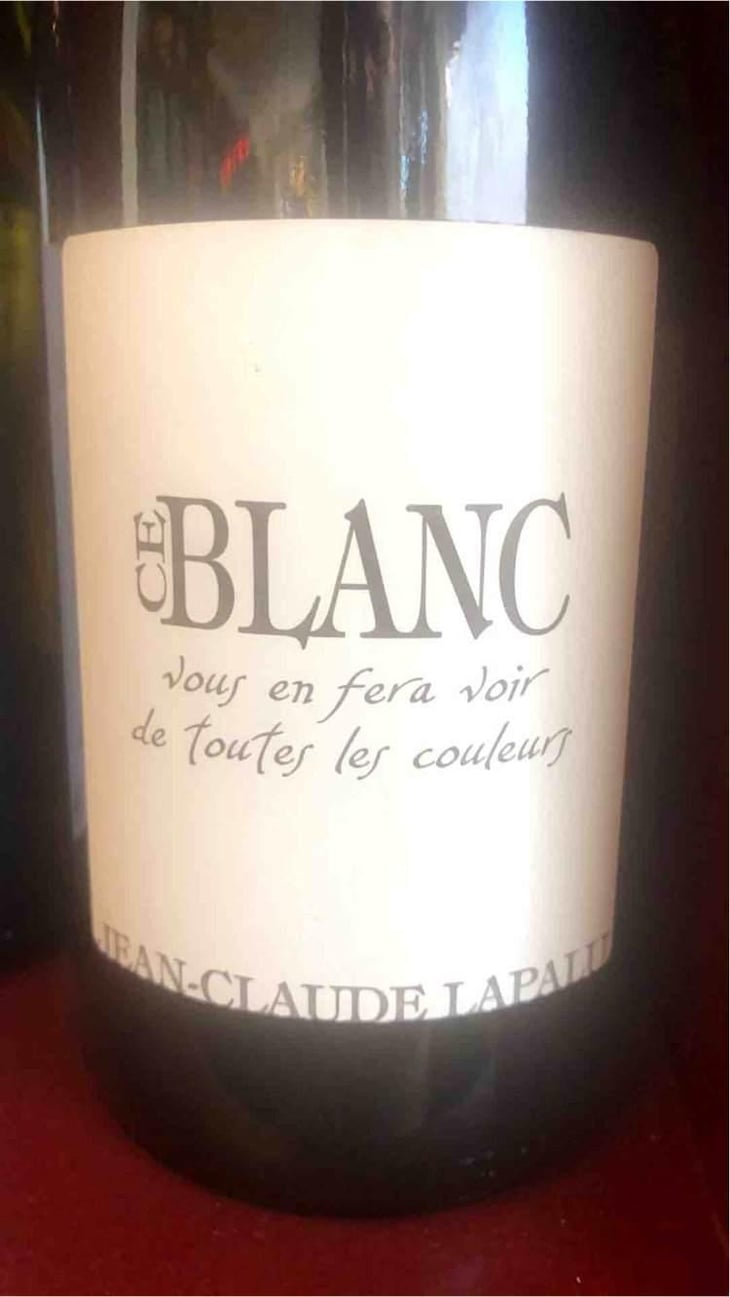 Ce Blanc vous en fera voir de toutes les couleurs - Jean-Claude Lapalu - Jean-Claude Lapalu 