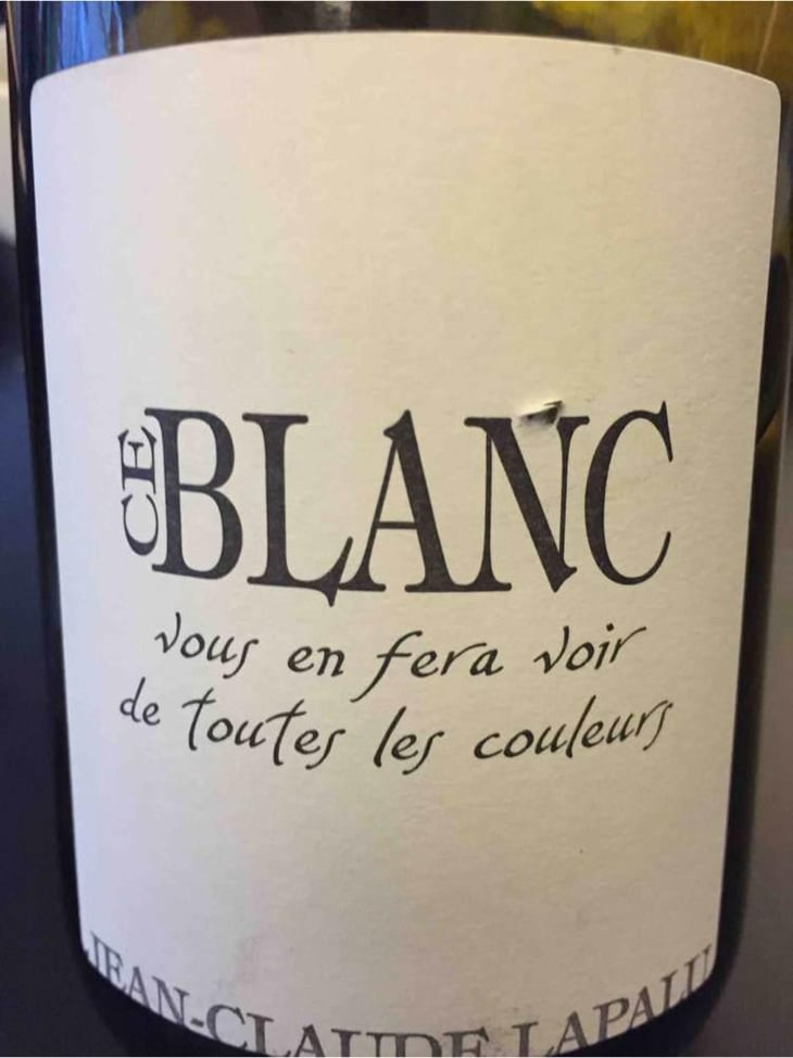 Ce Blanc vous en fera voir de toutes les couleurs - Jean-Claude Lapalu - Jean-Claude Lapalu 