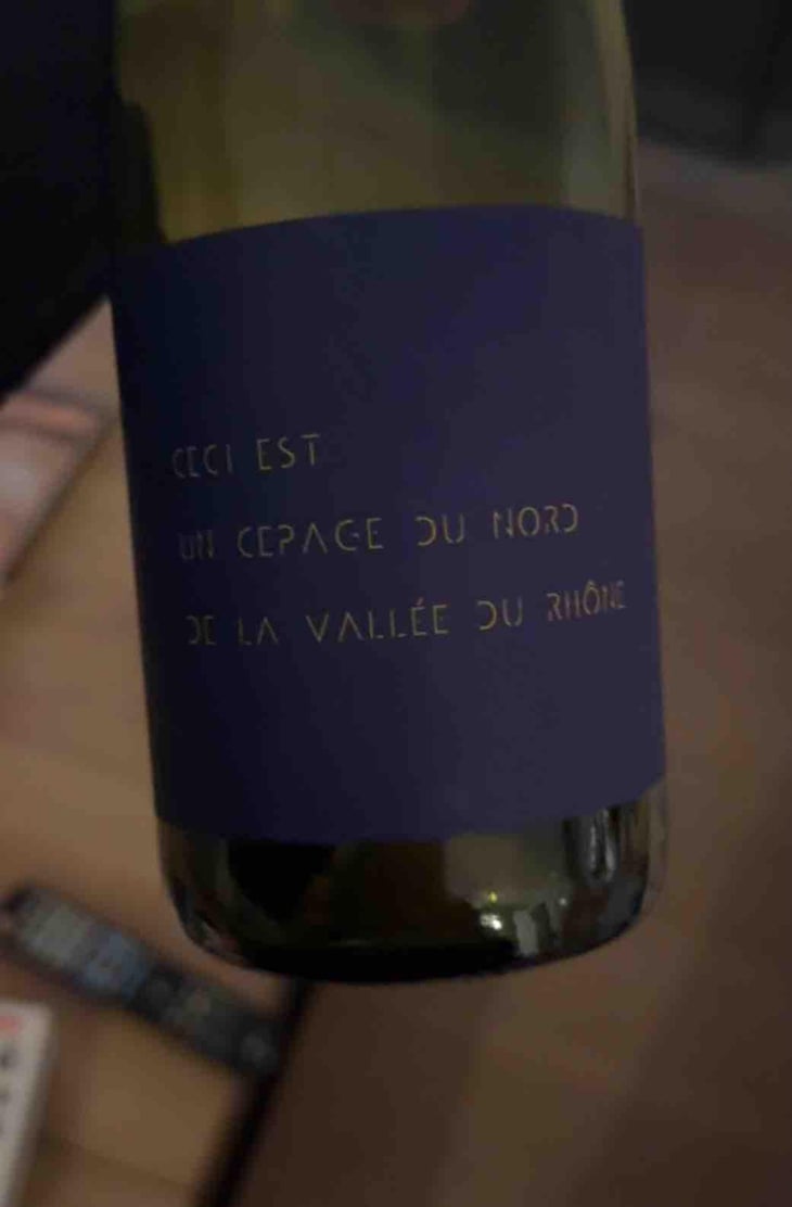 Ceci Est Un Cépage Du Nord De La Vallée Du Rhône - Ronald Joachin - Ronald Joachin 