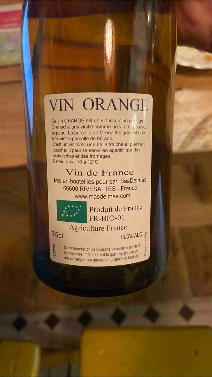 Ceci n'est pas un rancio...1 an de barrique sous voile - Mas Delmas - Pierre-André Delmas 