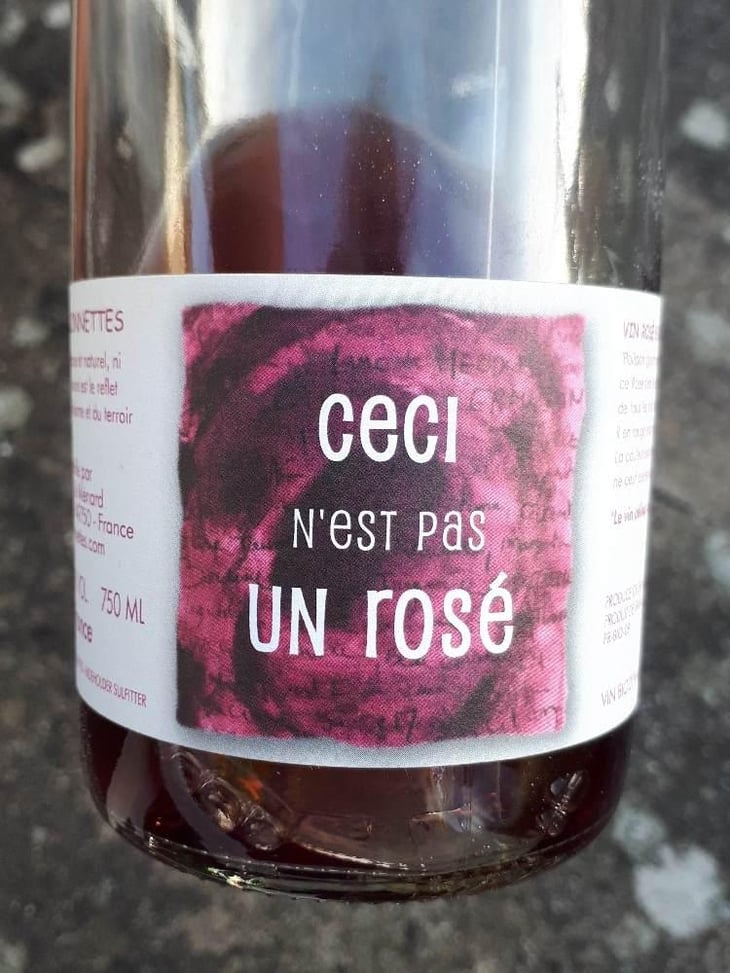 Ceci N'Est Pas Un Rosé - Les Sablonnettes - Christine & Joël Ménard 