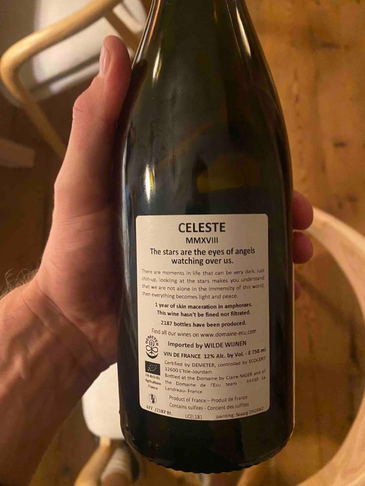 Celeste - Domaine de L'Ecu - Claire & Fred NIGER -2018