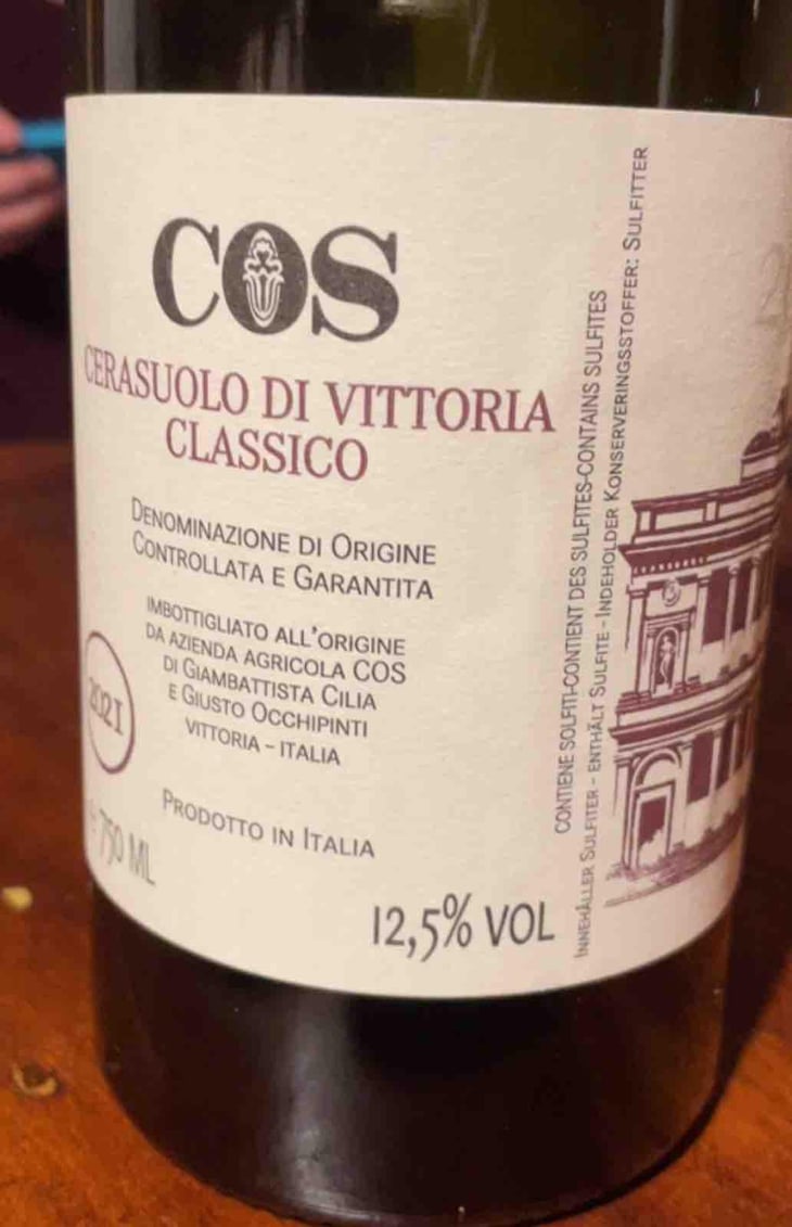 Cerasuolo di Vittoria Classico - COS - Giambattista Cilia, Cirino Strano & Giusto Occhipinti 