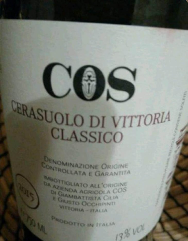 Cerasuolo di Vittoria Classico - COS - Giambattista Cilia, Cirino Strano & Giusto Occhipinti 