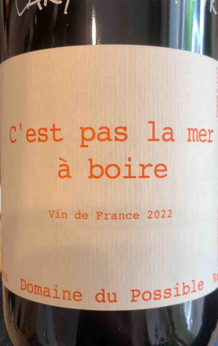 C'est pas la mer à boire - Domaine du Possible - Loïc Roure 