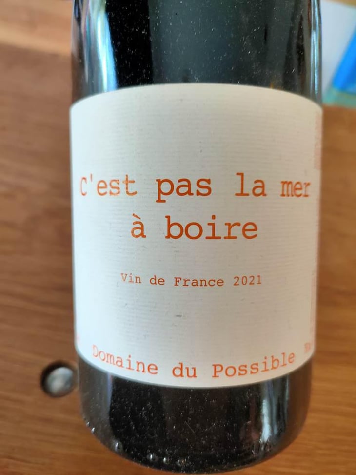 C'est pas la mer à boire - Domaine du Possible - Loïc Roure 