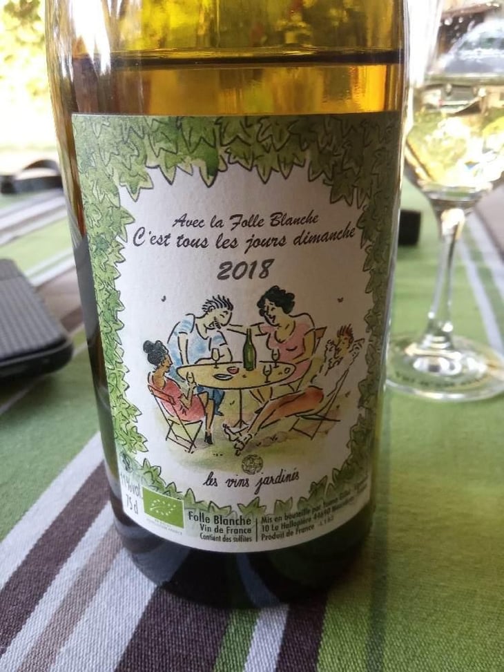 C'est tous les jours dimanche - Les Vins Jardinés - Yoann Gillot -2018