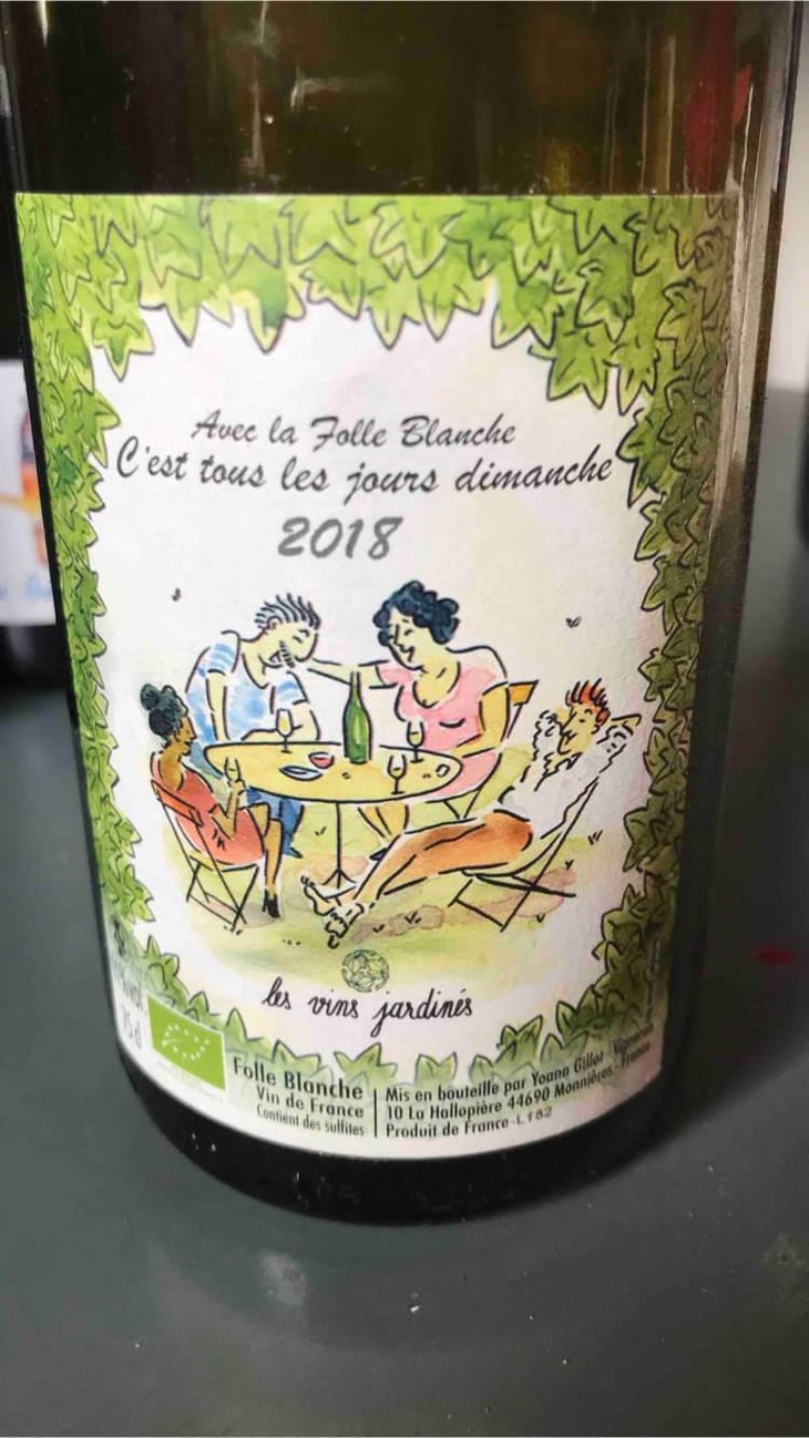 C'est tous les jours dimanche - Les Vins Jardinés - Yoann Gillot -2018