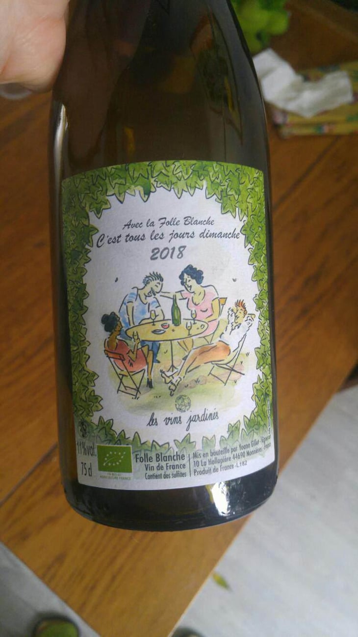 C'est tous les jours dimanche - Les Vins Jardinés - Yoann Gillot -2018