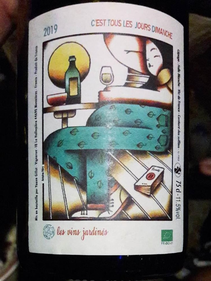 C'est tous les jours dimanche - Les Vins Jardinés - Yoann Gillot -2018
