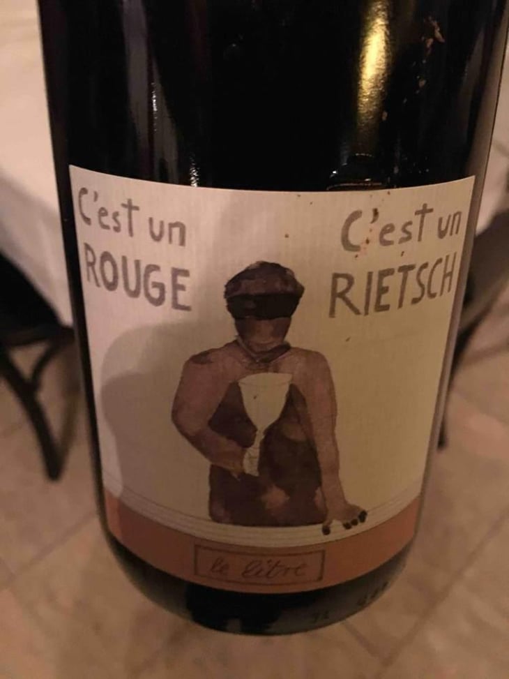 C'est un Rouge, C'est un Rietsch (litre) - Domaine Rietsch - Jean-Pierre & Sophie Rietsch 