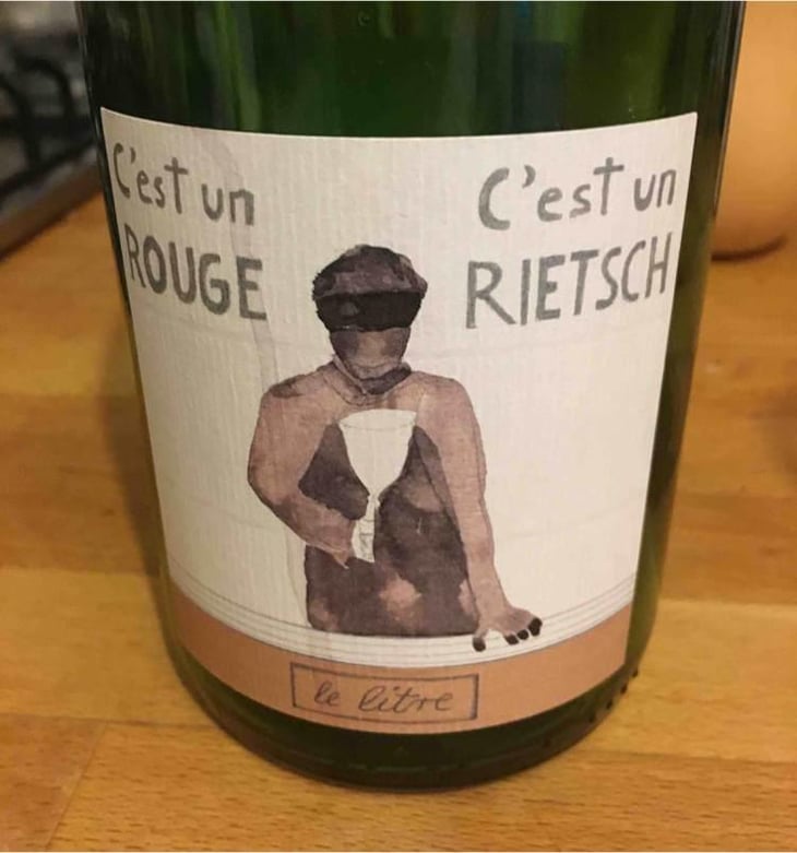 C'est un Rouge, C'est un Rietsch (litre) - Domaine Rietsch - Jean-Pierre & Sophie Rietsch 