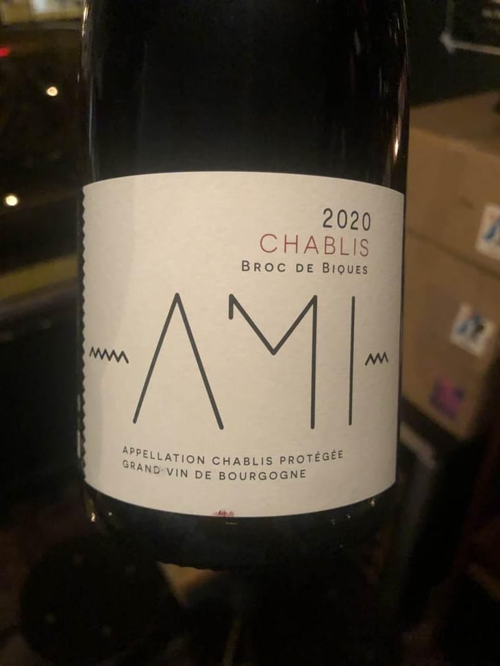 Chablis Broc De Biques - Domaine Ami - Paul Marchand-Perarnau & Willy Roulendes -2020