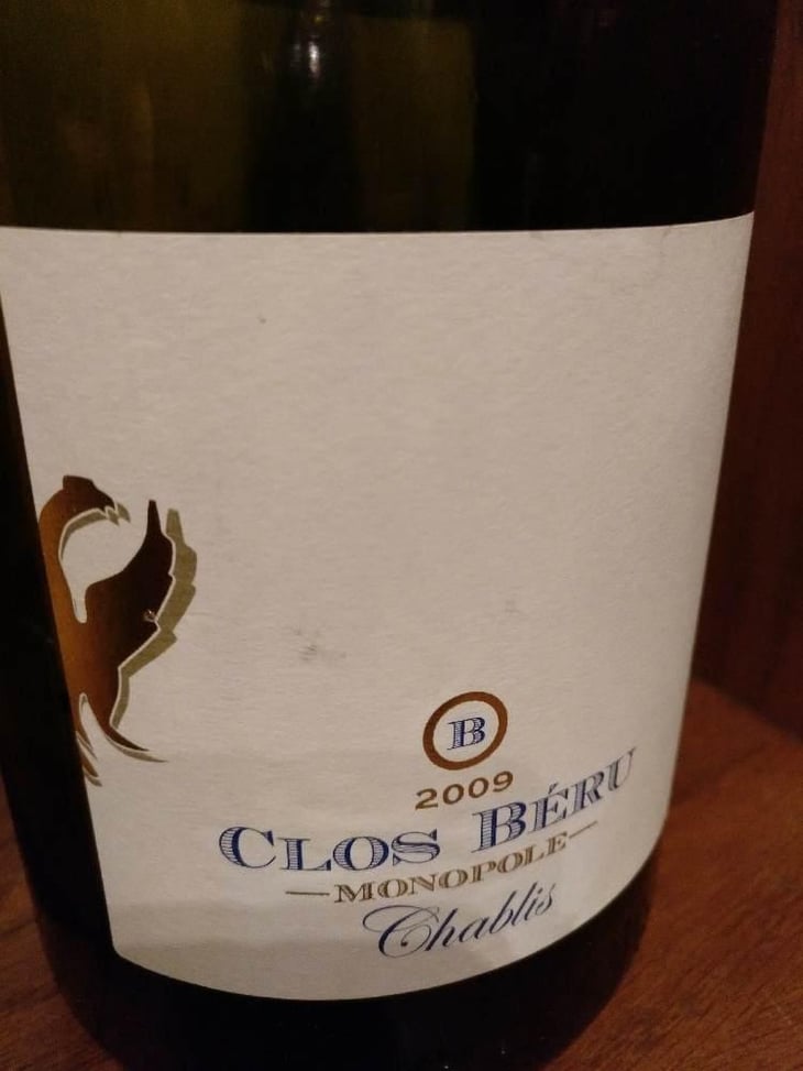 Chablis "Clos Béru" - Monopole - Château de Béru - Athénaïs de Béru 