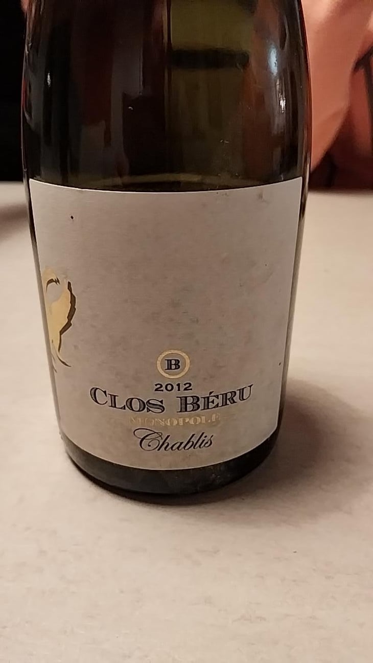 Chablis "Clos Béru" - Monopole - Château de Béru - Athénaïs de Béru 