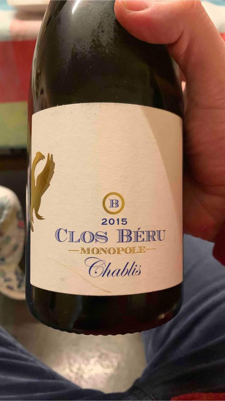 Chablis "Clos Béru" - Monopole - Château de Béru - Athénaïs de Béru 