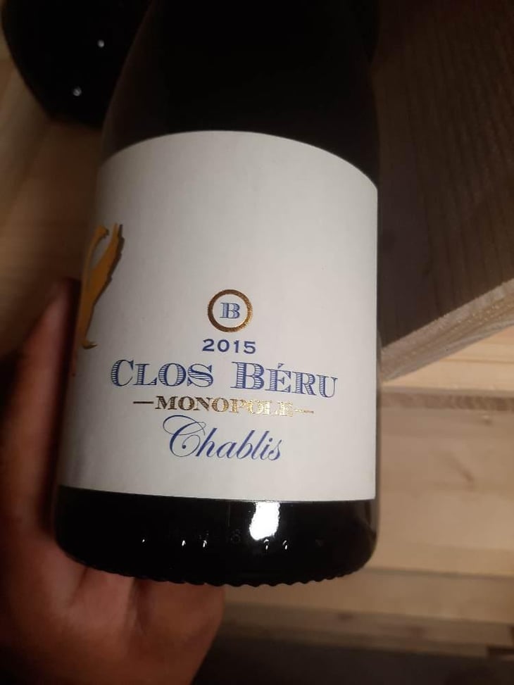 Chablis "Clos Béru" - Monopole - Château de Béru - Athénaïs de Béru 