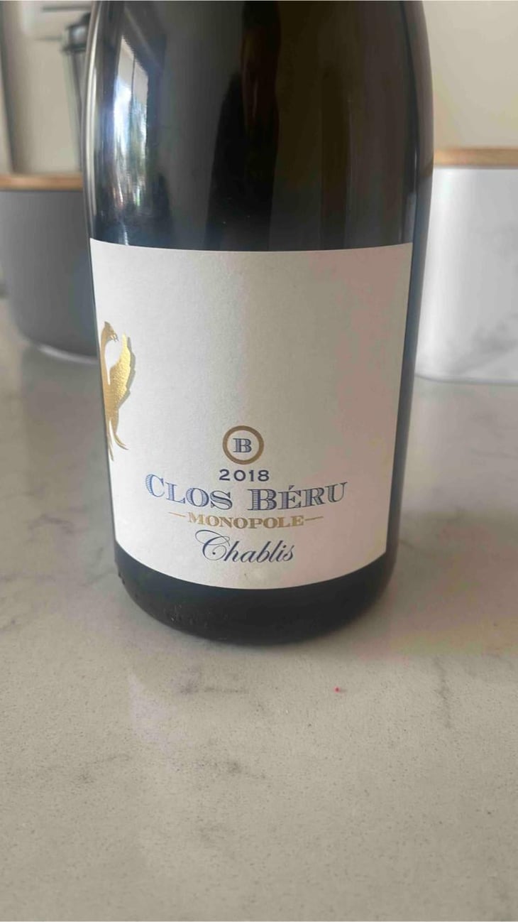 Chablis "Clos Béru" - Monopole - Château de Béru - Athénaïs de Béru 