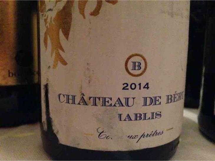 Chablis "Côte aux Prêtres" - Château de Béru - Athénaïs de Béru 
