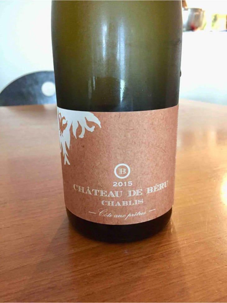 Chablis "Côte aux Prêtres" - Château de Béru - Athénaïs de Béru 