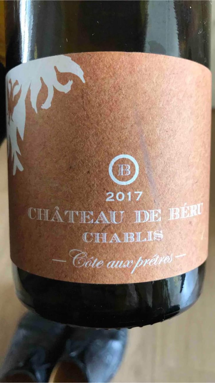 Chablis "Côte aux Prêtres" - Château de Béru - Athénaïs de Béru 