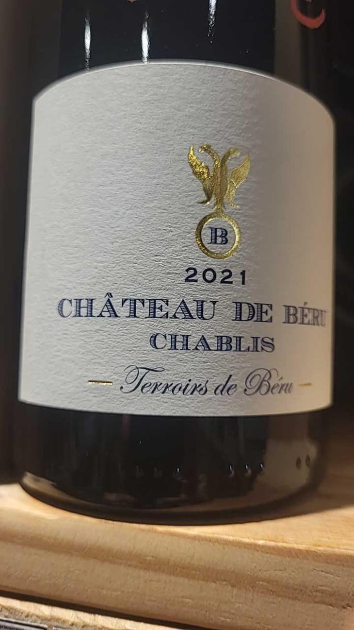 Chablis "Côtes aux Prêtres" (Sans soufre) - Château de Béru - Athénaïs de Béru 