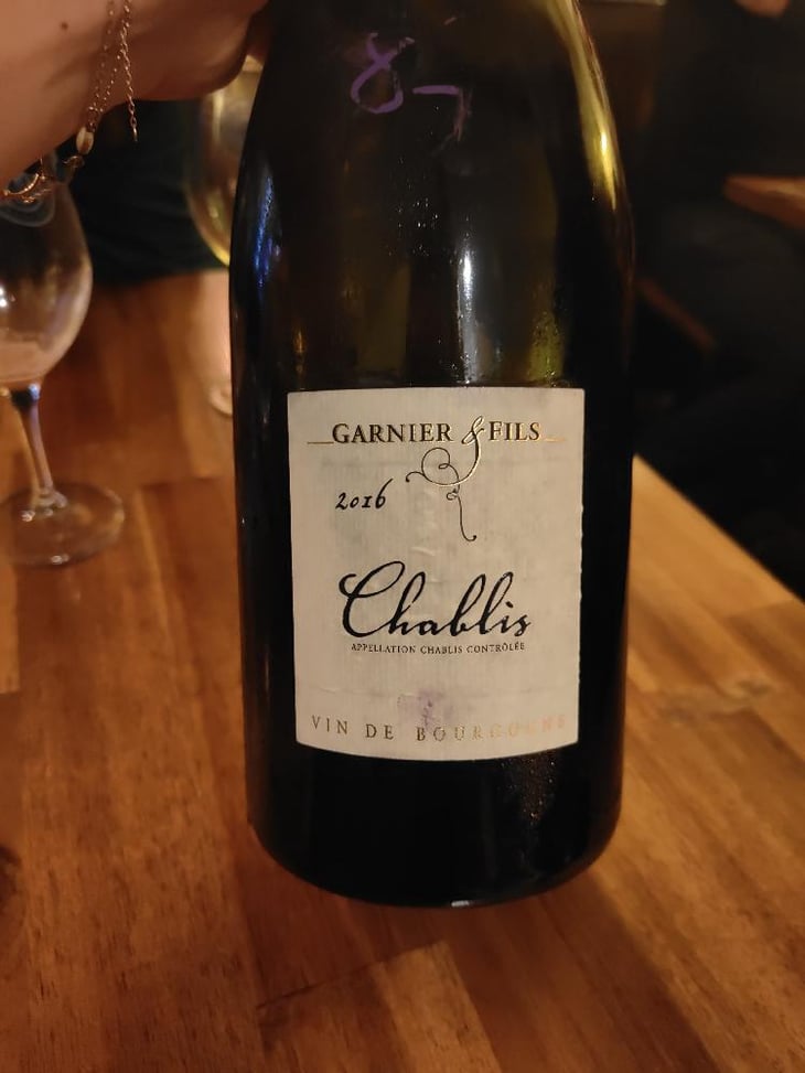 Chablis - Garnier Et Fils - Vin De Bourgogne -2016