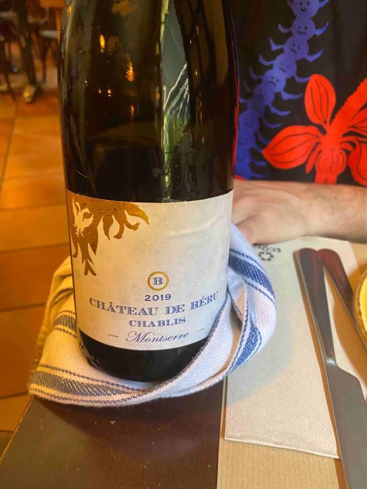 Chablis "Montserre" (Sans soufre) - Château de Béru - Athénaïs de Béru 